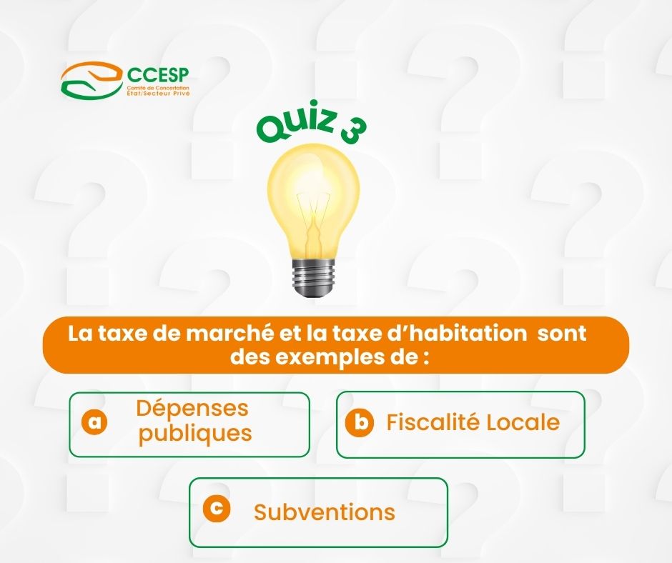 CCESP_Officiel's tweet photo. #CCESP #FiscalitéLocale
#𝐐𝐔𝐈𝐙 #03
À 𝐥'𝐢𝐧𝐭𝐞𝐧𝐭𝐢𝐨𝐧 𝐝𝐮 𝐒𝐞𝐜𝐭𝐞𝐮𝐫 𝐏𝐫𝐢𝐯é,
Le 𝐂𝐂𝐄𝐒𝐏 vous invite à tester vos connaissances sur la fiscalité locale.
Donnez votre réponse en commentaire ... A ou B ou C
À 𝐯𝐨𝐬 𝐜𝐥𝐚𝐯𝐢𝐞𝐫𝐬 ! https://t.co/pQchnaxoy2