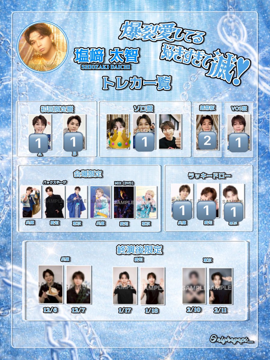 M!LK 爆裂愛してる 好きすぎて滅 封入特典 トレカ 交換 ⠀ 【譲