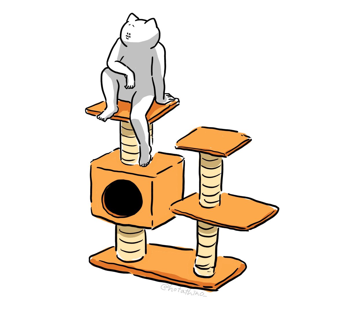 猫の日なので、久しぶりに猫野郎の絵を載せてみましょうか 