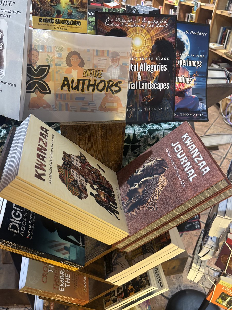 Never in my wildest dreams did I imagine my book next to books by icons such as Dick Gregory and Maya Angelou. To get pictures of these displays at the legendary <a href="/SankofaDC/">Sankofa</a> has me overwhelmed with gratitude. Thank you #HaileGerima and Yonathan for this great honor. Phew!!!