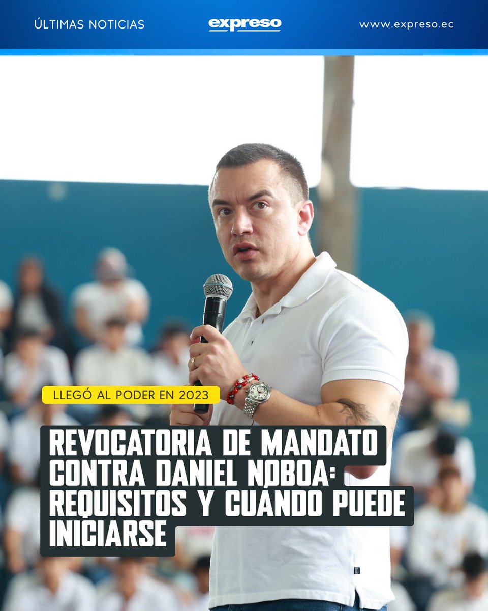 La polémica reforma al Cootad, criticada por su impacto en las obras sociales de municipios y prefecturas, reactivó la discusión sobre la revocatoria anticipada del mandato del presidente Daniel Noboa.

Lee más 👉 bit.ly/3ZLNg4u