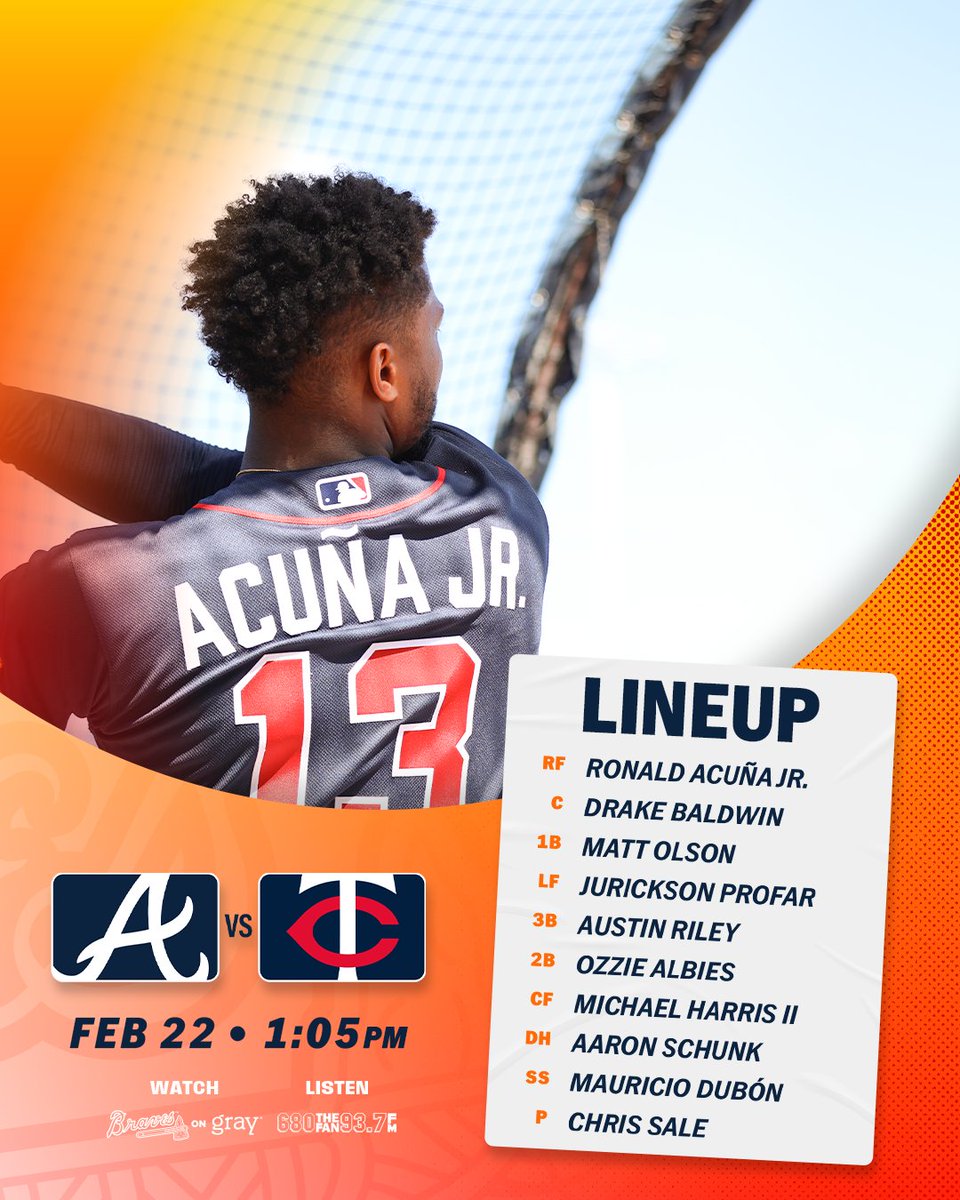 First of the year in North Port! 🌴
📺: @BravesOnGray
🎧: @680TheFan