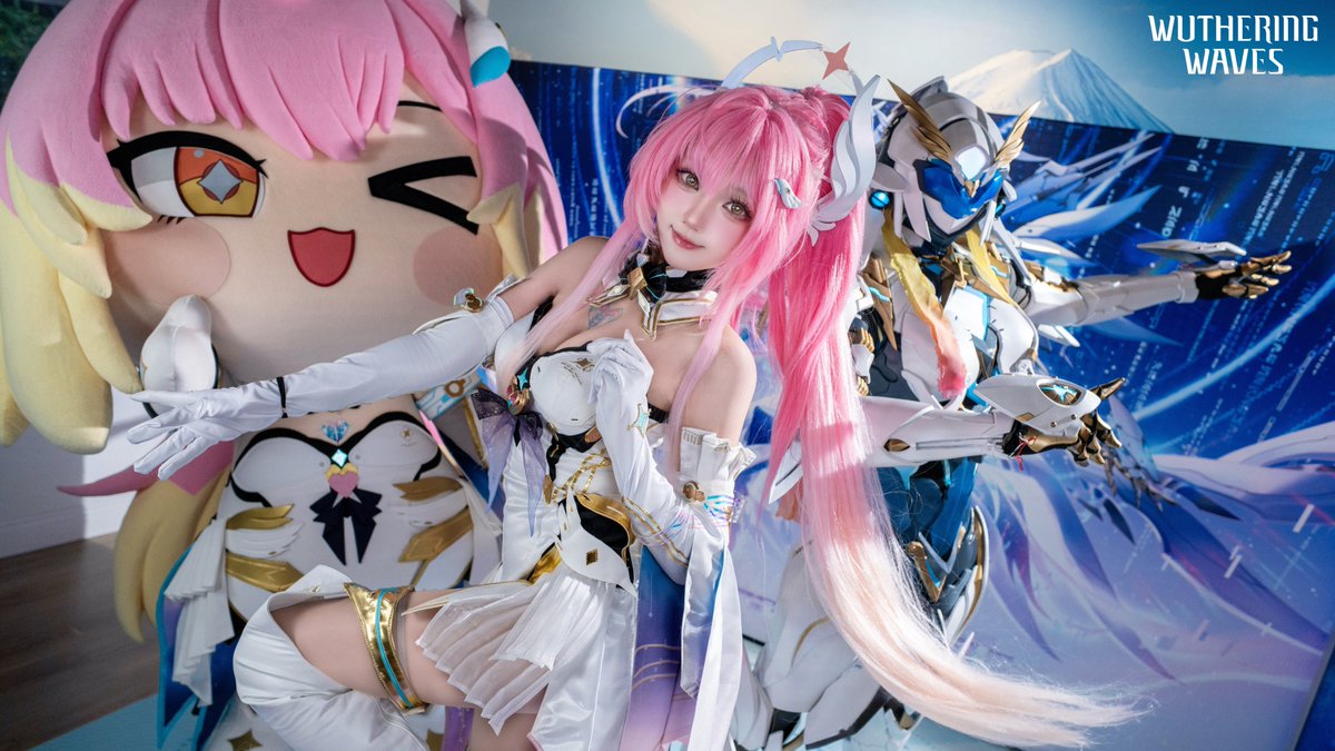 Wuthering_Waves's tweet photo. Ciallo～(∠・ω< )⌒☆
Thank you to everyone who came to the "Encounter Aemeath!" Mech · Cosplay · Mascot Photo Pop-Up Event! We hope you enjoyed the random dancing, snapping photos, and all the fun interactions with Aemeath in her many forms. Let's look back at some unforgettable moments we shared with Aemeath!
#WutheringWaves 
#AemeathPopup