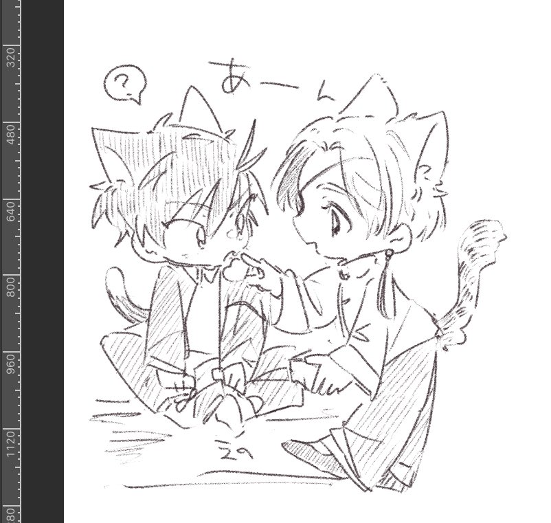 🐱🫖🌸らくがき