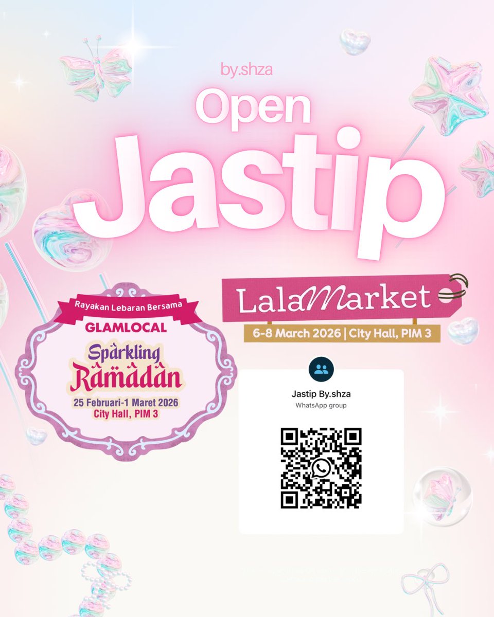 sugaringmochie's tweet photo. Open jastip Glamlocal &amp; Lalamarket ✨🌙
— Bisa gabung di group wa kita ya untuk informasi lengkap dan katalognya 💛
https://t.co/V5ikDQEkNm https://t.co/aD583YeZcv
