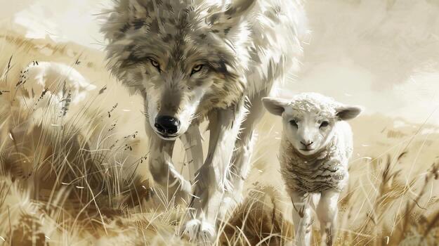 THE FLOCK IS IN DANGER 

A:   The Wolves are even now...

E: Tell the truth, bring out the truth, in the name of the Most Holy Trinity, the Most Blessed Virgin Mary, the Immaculate Conception, and in the name of the Thrones!

A: The wolves are now in your midst, even among the