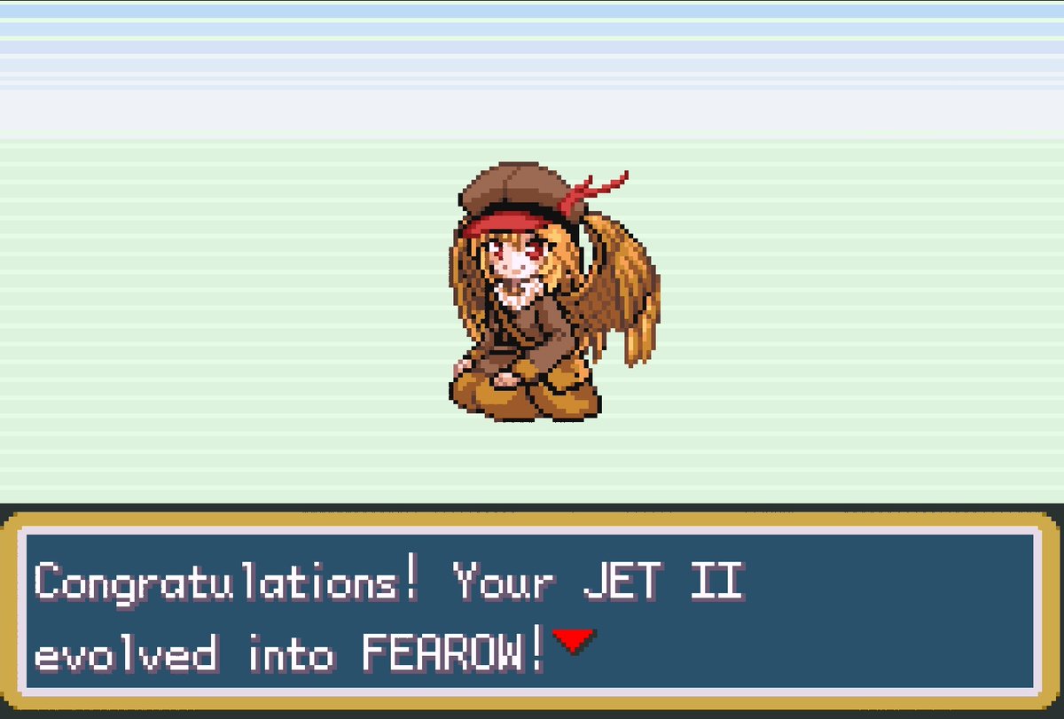 EltakisSW's tweet image. New little post after yesterday's training: Jet II lived enough to become this marvelous Fearow! She looks great! Love the inspiration! #Moemon #Pokemon #Nuzlocke