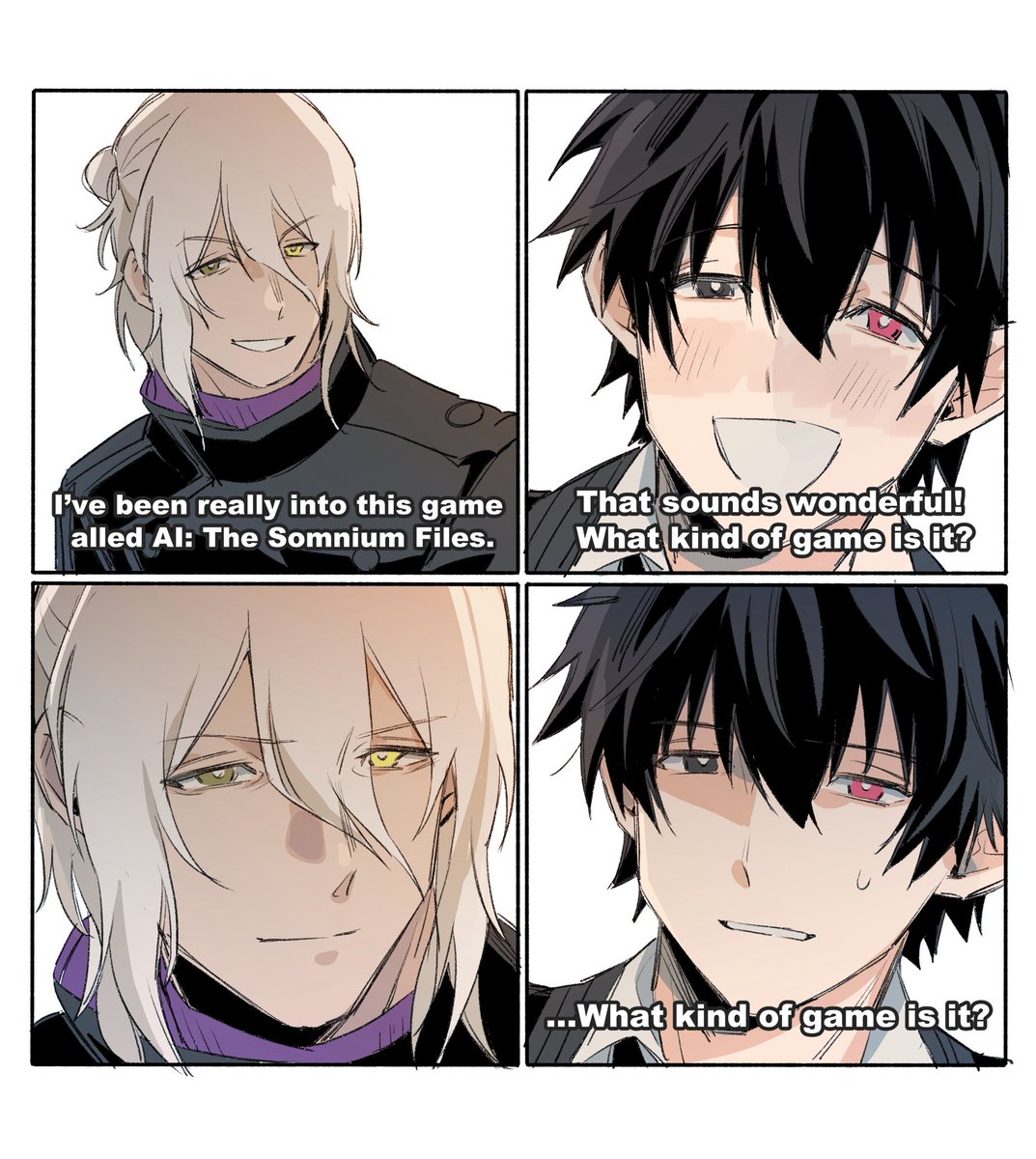 Feel free to use this illustration when recommending AI: The Somnium Files to your friends