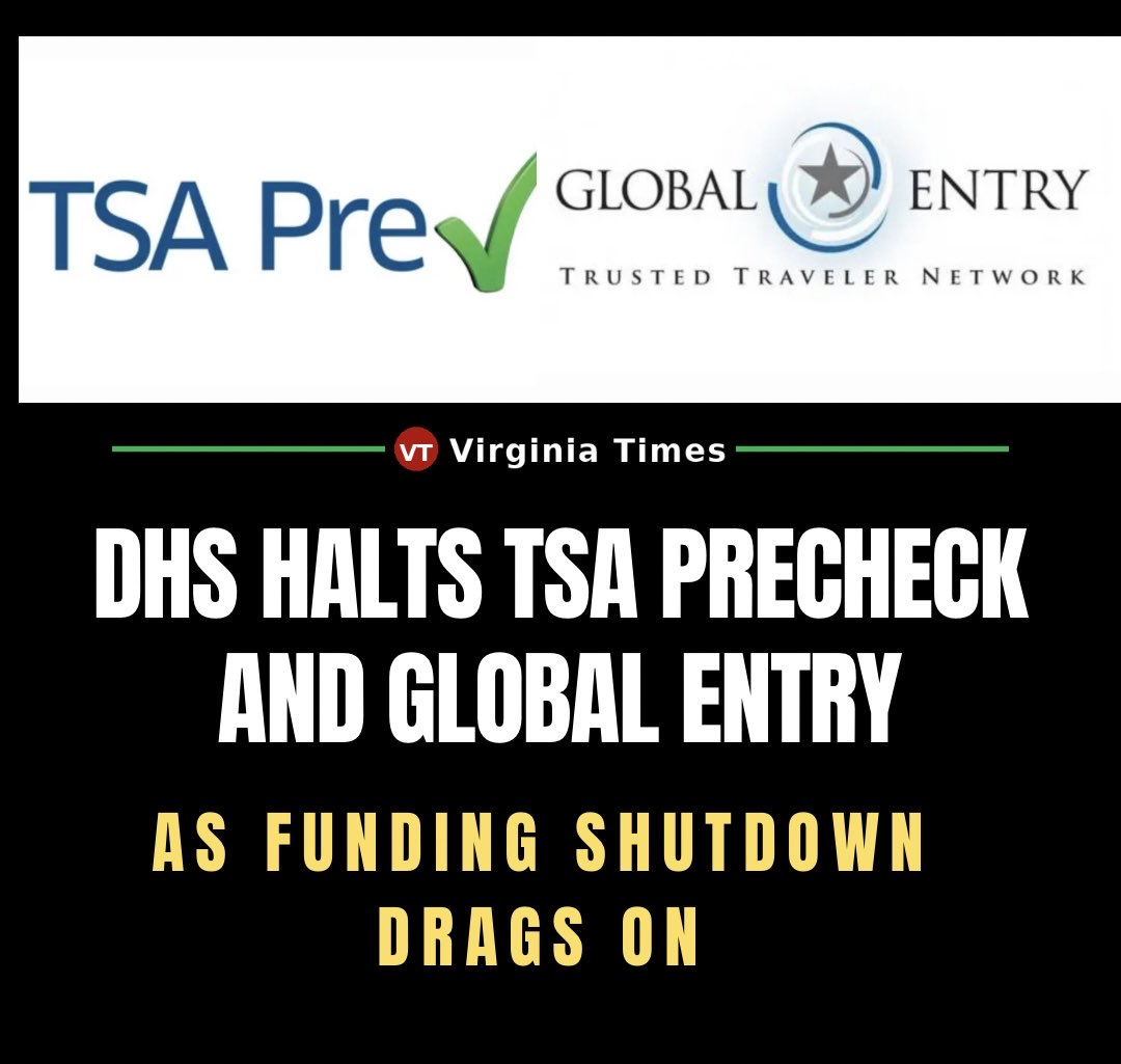 DHS Halts TSA PreCheck, Global Entry Amid Funding Shutdown Emergency ...