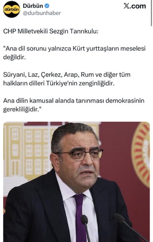 Cihat Yaycı ; Sayın Özgür Özel, Genel Başkanı olduğunuz partinizin milletvekili Türkiye Cumhuriyeti kuruluş ilkelerine temelden aykırı aşağıdaki açıklamayı yapmış.
Siz bu açıklamaya ne diyorsunuz?
Sessizliğiniz onaylamak anlamında mıdır? Yoksa bu milletvekili hakkında nasıl bir
