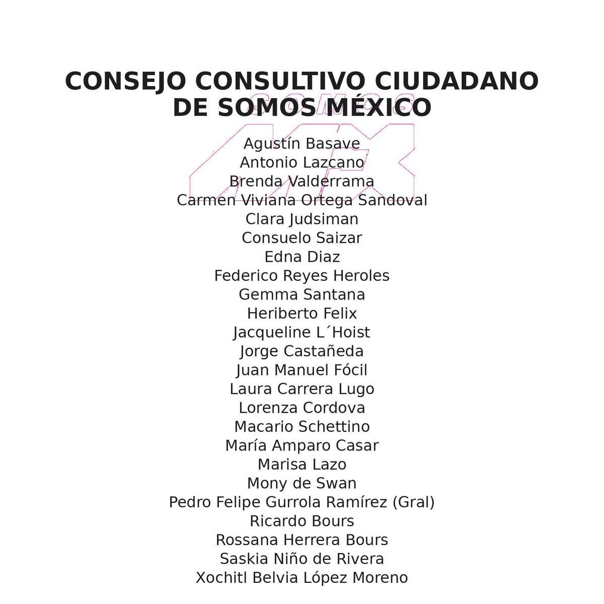 ferbelaunzaran's tweet photo. .@SomosMxMexico nace diferente.

El Consejo Consultivo se constituye por personalidades no militantes que conservan su independencia y, como tales, pertenecen al Consejo Nacional con derecho a voz.

Ningún partido tiene, ni de cerca, la calidad de sus integrantes.

Échenle un 👁️ https://t.co/ujlLOm69Lz