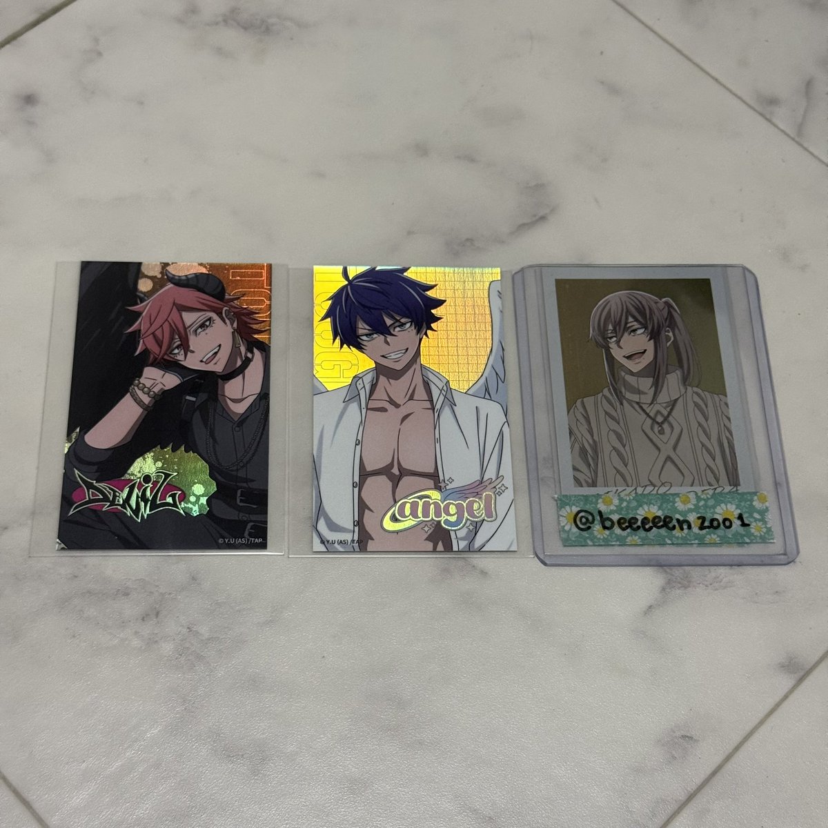 交換】桃源暗鬼 ファボテリア 天使と悪魔 Angel&Devil チェキ 缶バッジ