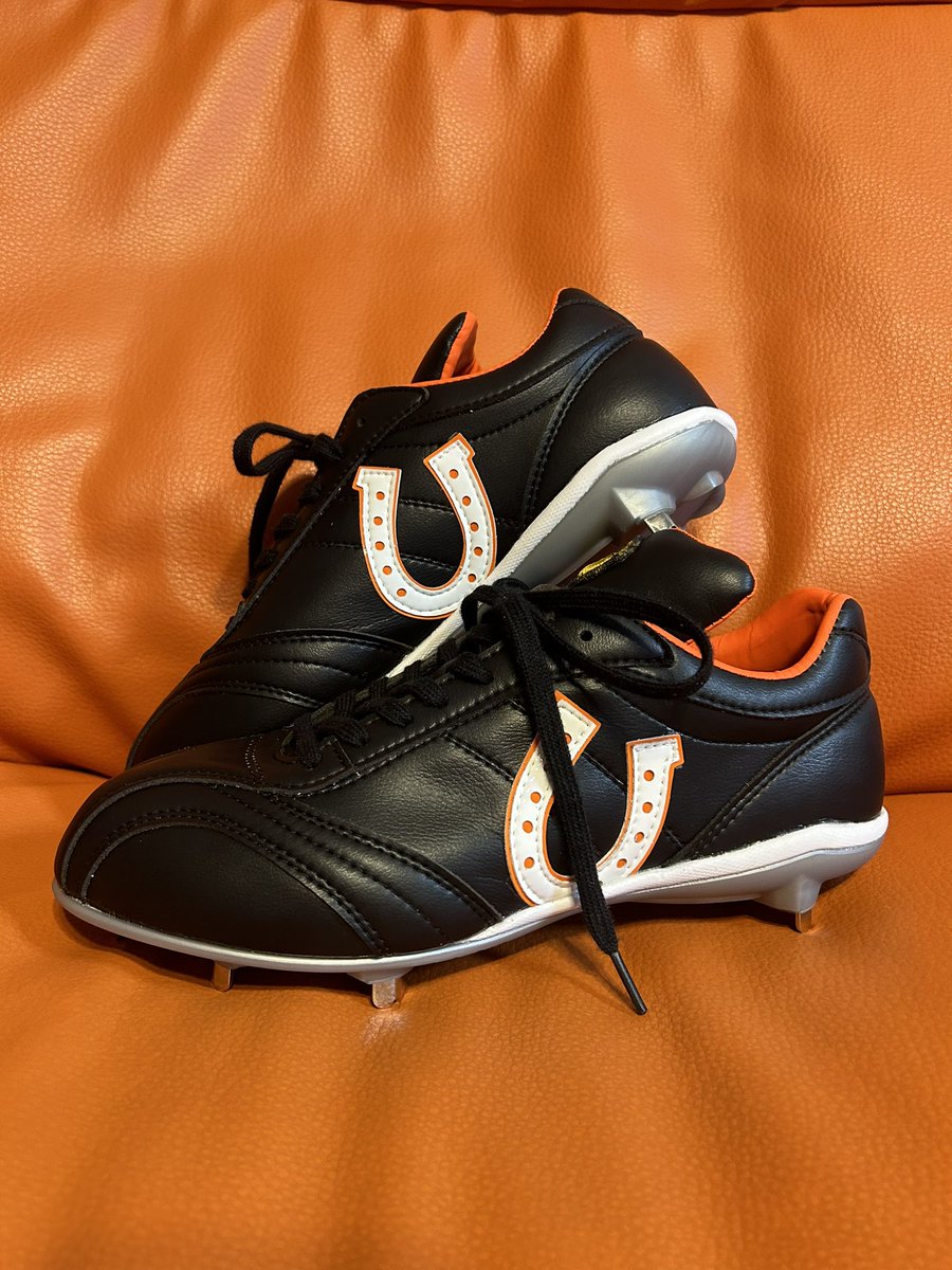 使用する選手全員に幸せが訪れるよう願いを込めて幸運を呼ぶ象徴の蹄鉄