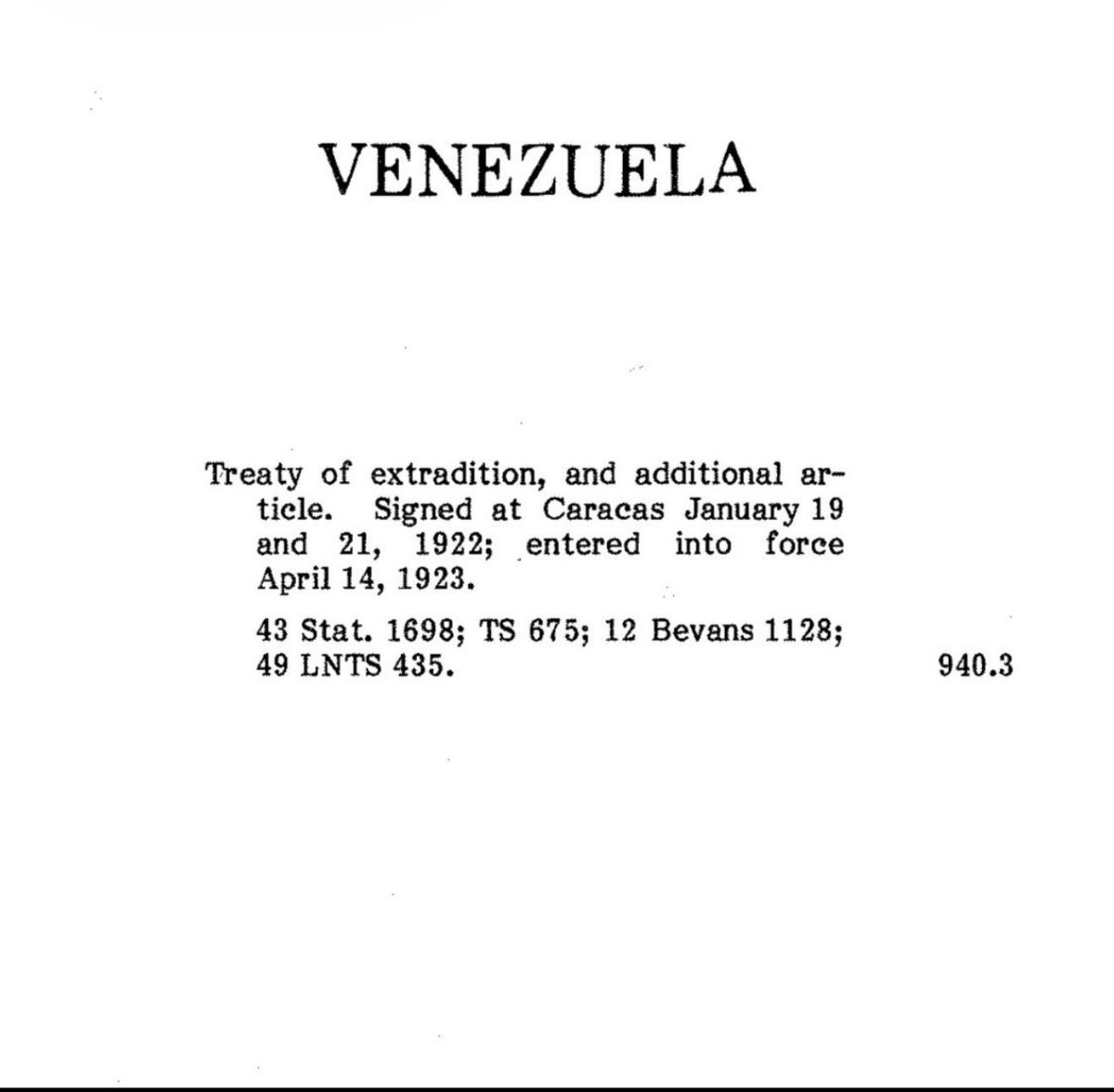 El venezolano tiene que entender algo que durante años nos hicieron creer que no existía… Sí hay un tratado de extradición entre Venezuela y Estados Unidos. Existe desde 1922. Está firmado. Está vigente. Y es legal.

Durante décadas, el régimen y sus operadores repitieron la