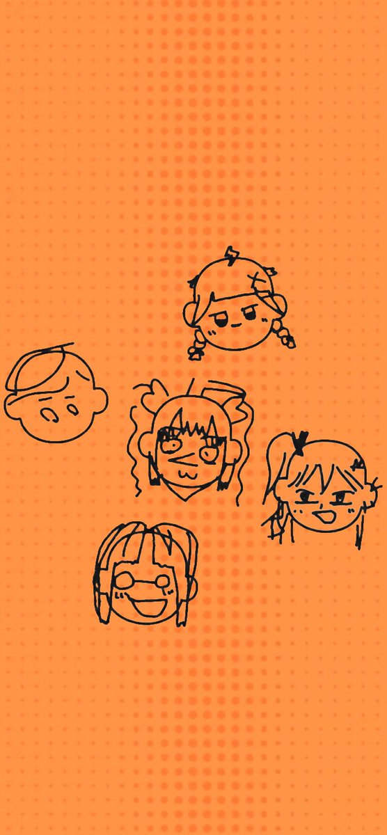 5人ともお疲れ様！ 画伯達の新作、楽しませて頂きました🙏😌 ちはが