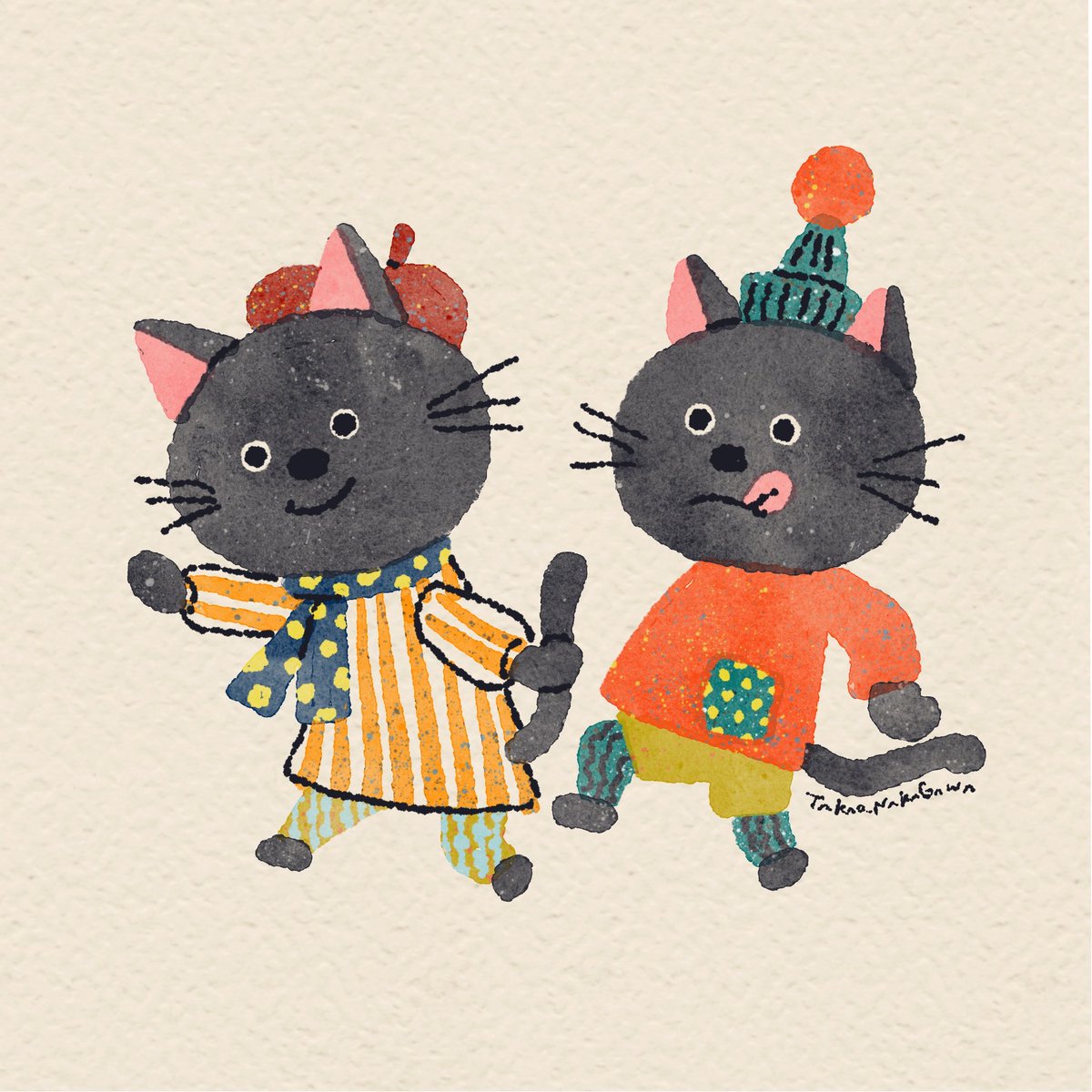 「#猫の日」|中川貴雄のイラスト