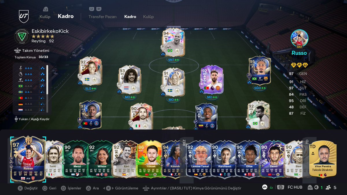 R9 VE FANTASY BRUNO İLE 4-5-1 WL ŞEKLİ kick.com/eskibirkeko