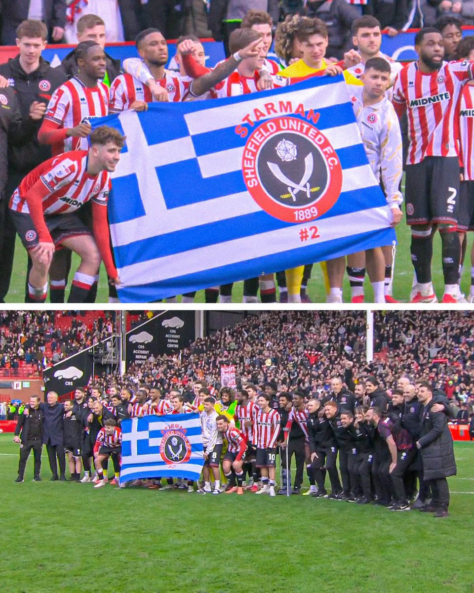 Sheffield United paid tribute to George Baldock after their Steel City derby win ❤️