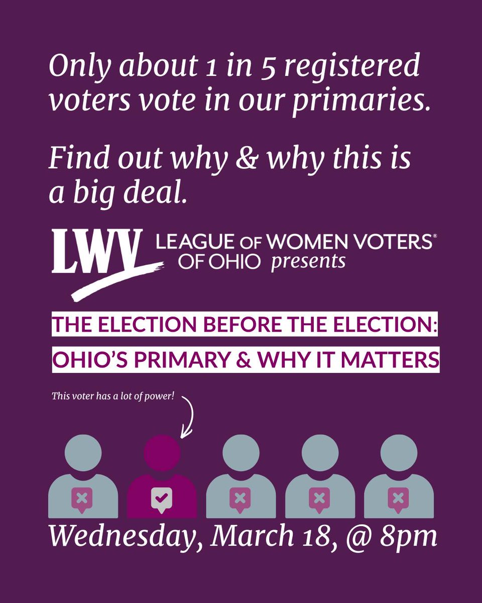 League of Women Voters of Ohio tweet media