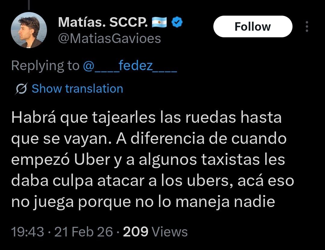 Un twit hablando de Waymo.

Los kirchneristas: