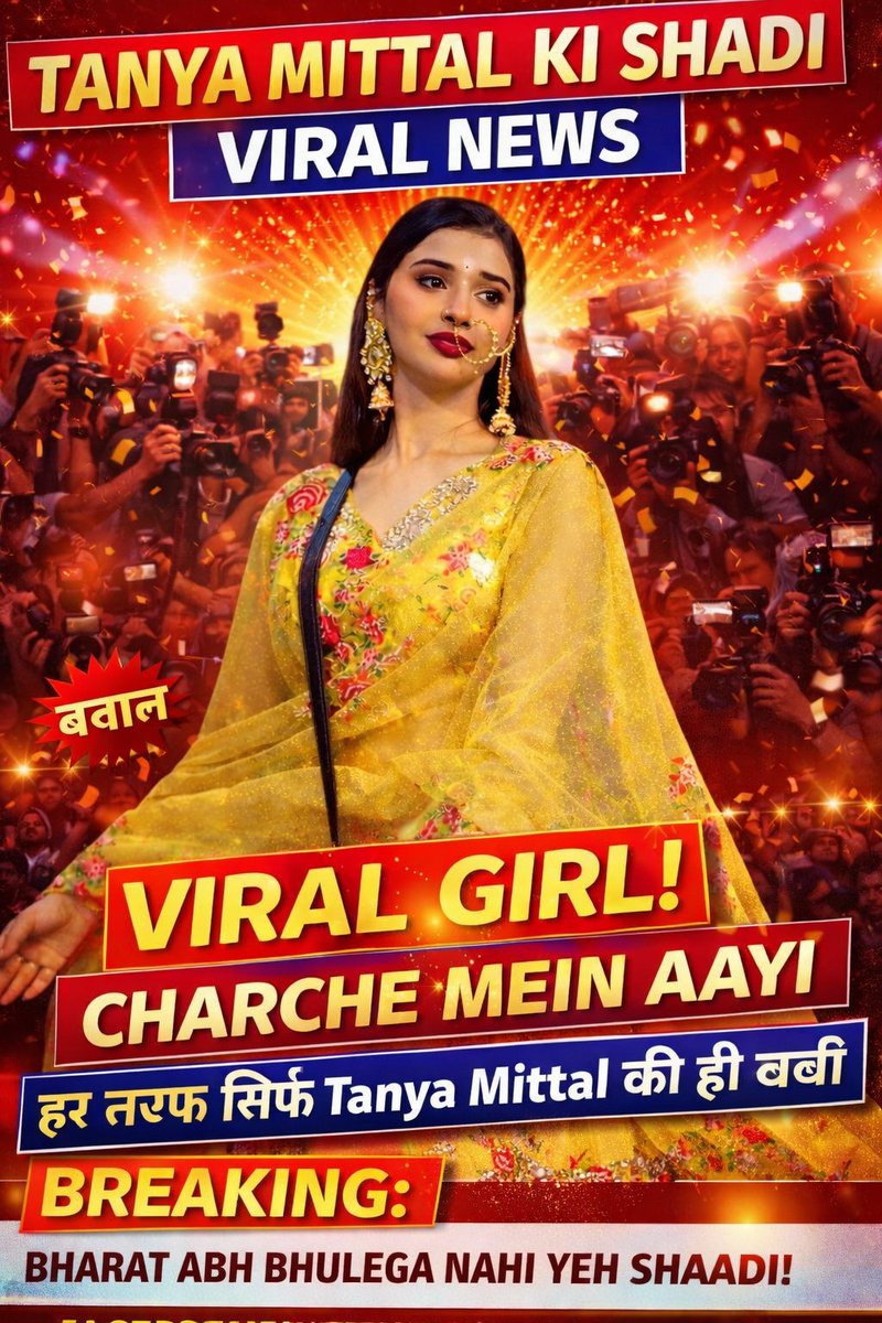 Har baar level up, har baar sabse alag.
TANYA KI SHAADI HAI
#TanyaKaParivaar #TanyaMittal
#TanyaMittal𓃵 <a href="/itanyamittal/">Tanya Mittal</a>
