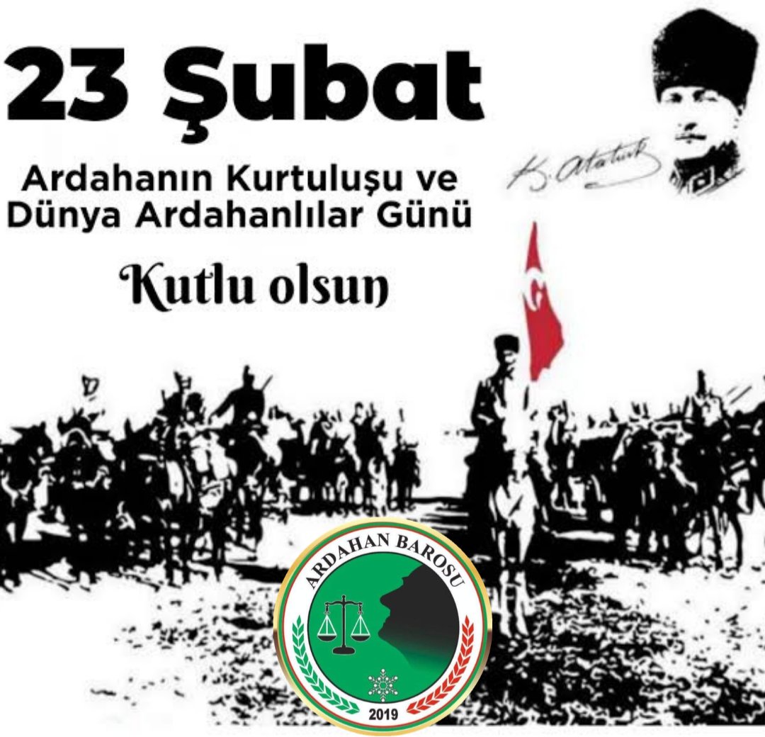 105 yıl önce bugün, 23 Şubat 1921'de Ardahan düşman işgalinden kurtularak ebediyen Türk vatanı olarak kaldı. Bu toprakları bizlere emanet eden kahramanlarımıza minnettarız. Birlik, beraberlik ve bağımsızlık ruhuyla dolu nice yıllara... Ardahan'ın kurtuluşu kutlu olsun!"