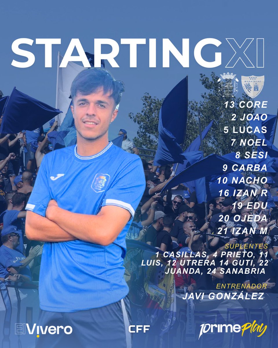 FuenlaCantera's tweet photo. 💙🌱¡11 INICIAL!💙🌱
 
Estos son los jugadores que se enfrentarán al @edmoratalaz https://t.co/jiYG184AFp