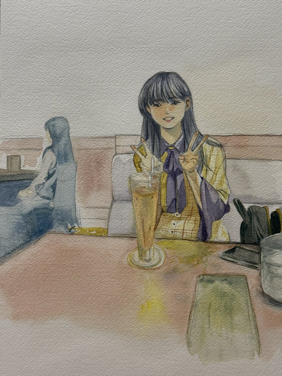 水彩とクリスタでオリジナルとファンアートなど描いてます！☺︎こちらの4枚は水彩🎨 
#イラスト #アナログ絵 
#3連休はフォロワーさんが増えるらしい