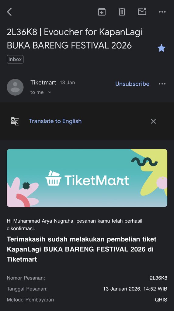 aryangrhaa_'s tweet photo. WTS Konser tiker berdua KLBB FESTIVAL tanggal 28 Februari ini, 2 tiket. Yang mau bisa hubungi aku ya!
#zonauang #konser #konserjakarta #klbbfestival https://t.co/13vDc6y9QD