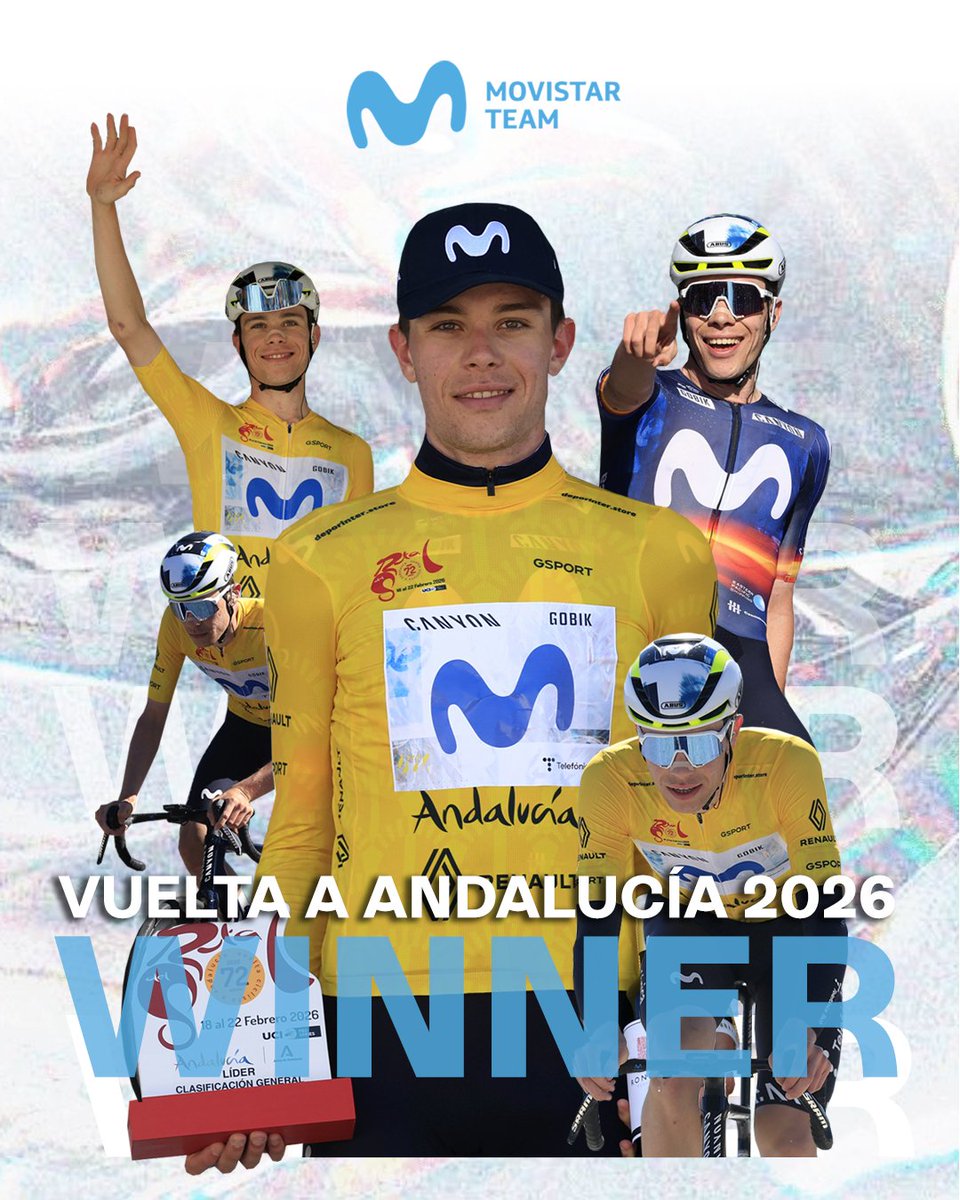 ADescenso's tweet image. 🏆 VICTORIA DE @Movistar_Team 🏆
@ivanromeo_03 se hace con la clasificación general de la #72RdS y le da la 3ª victoria del año a Ⓜ️. Toda la información con los puntos en el hilo de esta noche!