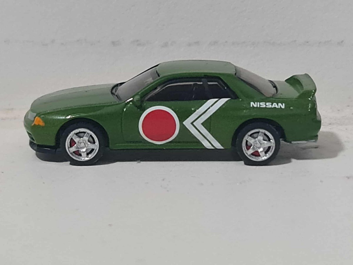 Aoiscustoms's tweet photo. 1/64 custom Hotwheels Nissan GT-R BNR32. Using the R32 wheels from Creative One64, and decals from decals milo to get the A6M Zero look
#customdiecast #hotwheels #NissanSkyline #bnr32 https://t.co/ZpTLo0mB4I