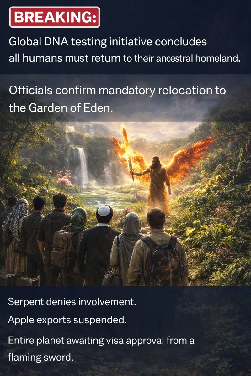 🚨 BREAKING: Global DNA testing initiative concludes all humans