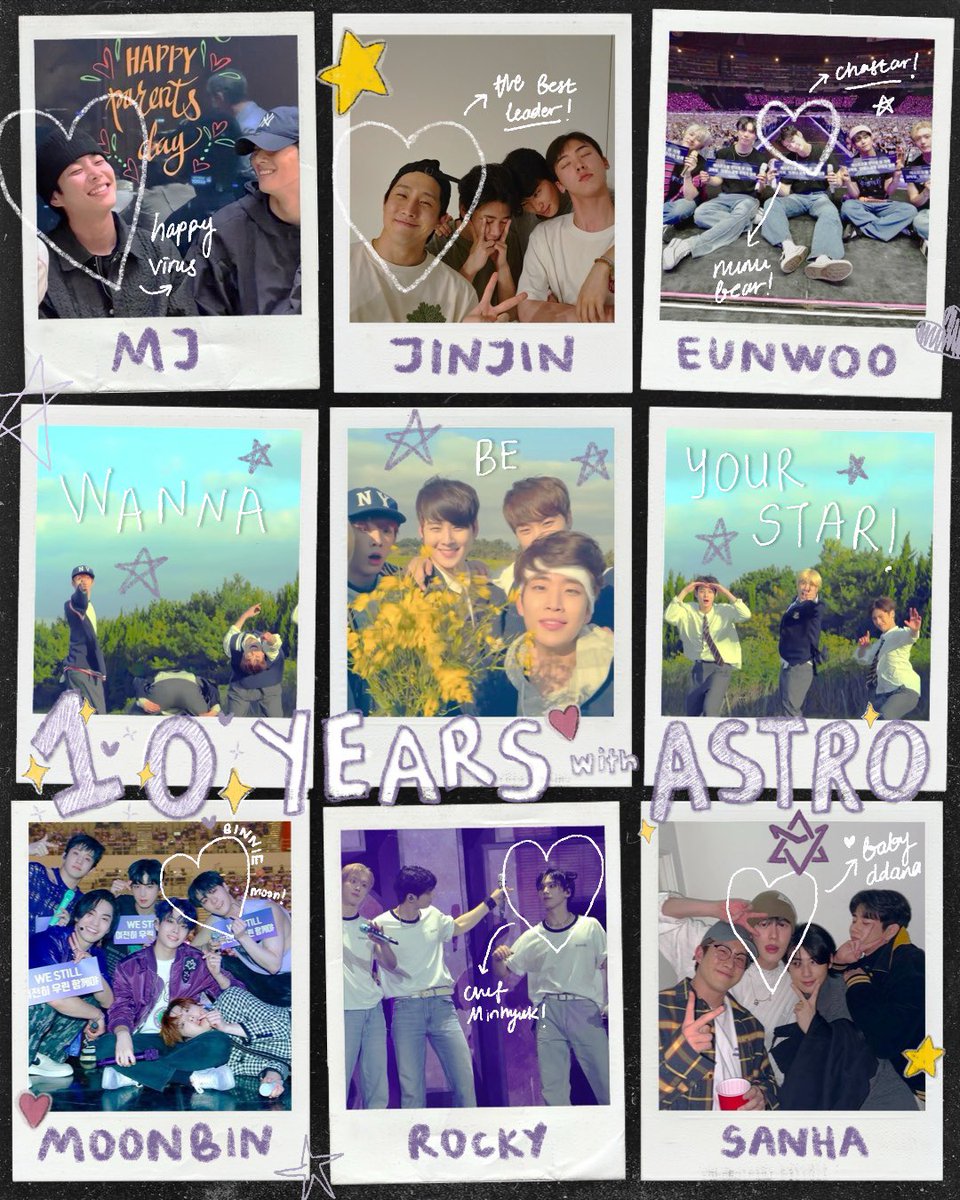 Happy 10th Anniversary Astro!
Love you always 💜

#아스트로_10주년_영원히_함께하자 
#ASTRO #아스트로