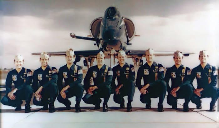 HickoryAvMuseum's tweet photo. #OTD 1982, lead solo LCDR Stu Powrie was lost during airshow practice flying his A-4 Skyhawk. Forever remembered on our F/A-18A Hornet. #blueangels #usnavy #navalaviation @BlueAngels #aviation #hickoryaviationmuseum #hickorync #a4skyhawk #fa18hornet #jets #airplanes #planes https://t.co/IfbvbRIXnS
