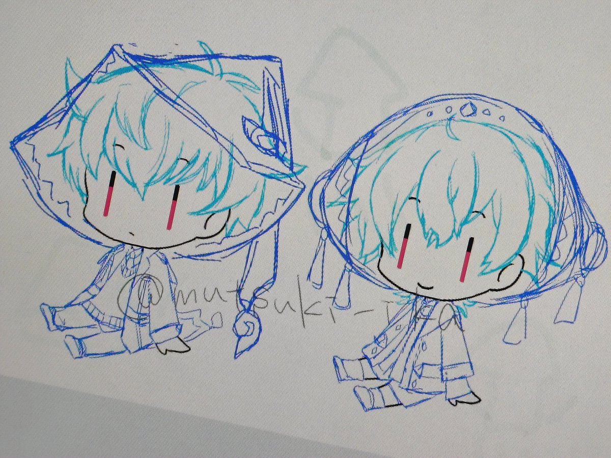 とりあえず二人(ラフ)