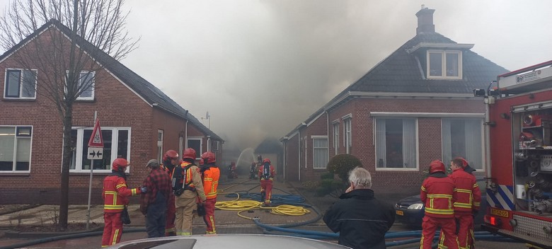 Brandweer naar brand in schuur Blijham