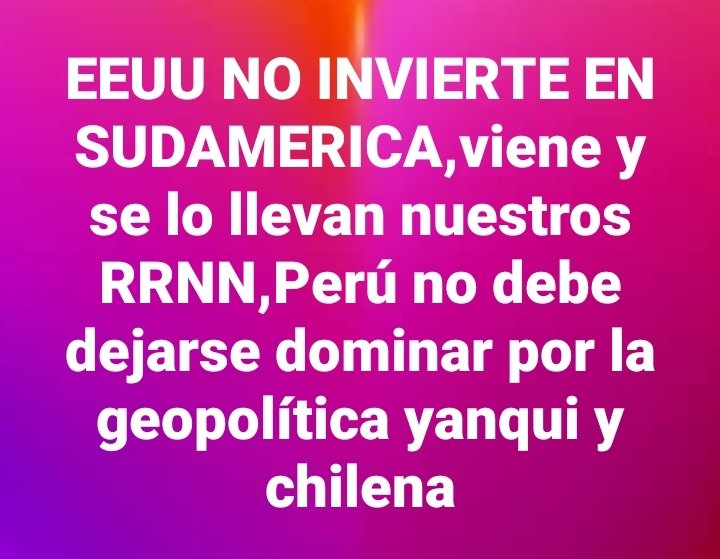 ES GEOPOLITICA DE DOMINIO Y EMPOBRECIMIENTO, se llevan. Nuestros recursos naturales a precio de gallina muerta y NOS VENDEN SUS PRODUCTOS ELABORADOS A PRECIOS ELEVADOS. CHINA ha demostrado eso de forma fehaciente, PRODUCEN DE IGUAL CALIDAD Y A PRECIOS ACCESIBLES. esa es la verdad