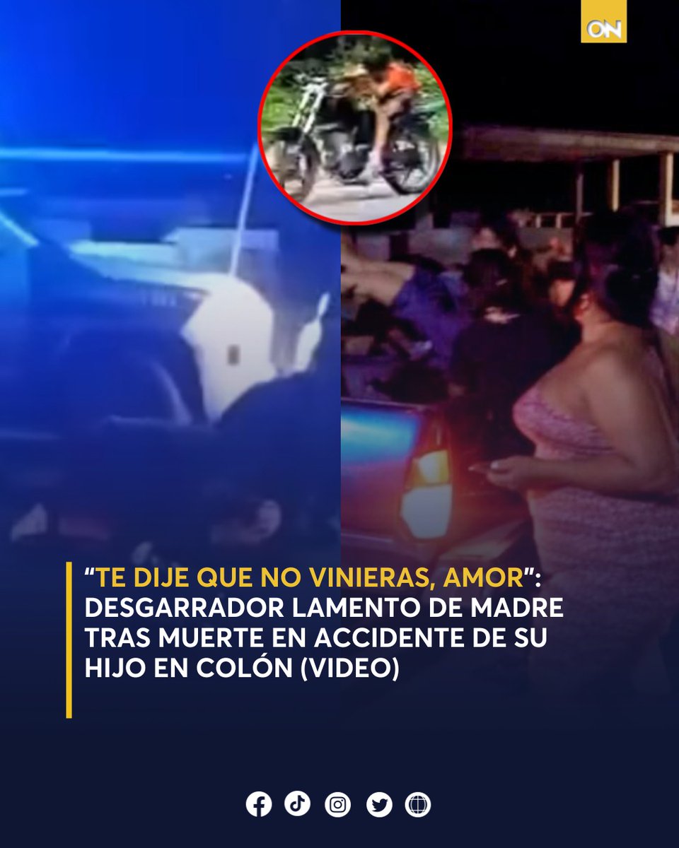 11_Noticias's tweet photo. 😢💔Fueron tres los jóvenes que fallecieron en fatal accidente de tránsito en Sonaguera; tras presuntamente participar en piques de motocicletas. 👉 https://t.co/Cfq0DHx1fw
#Accidente #Piques #Sonaguera https://t.co/aXf1Aa2f8z