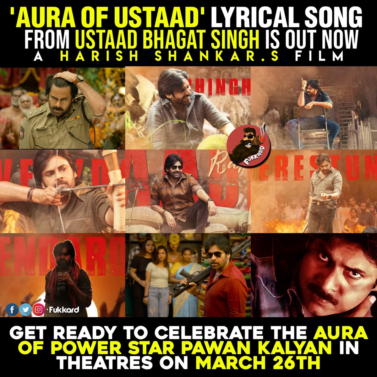 #UstaadBhagatSingh second single #AuraOfUstaad #MedaMuttukunte out now ❤‍🔥

▶️ youtu.be/BjB1MvWZn4s

#UBSOnMarch26th