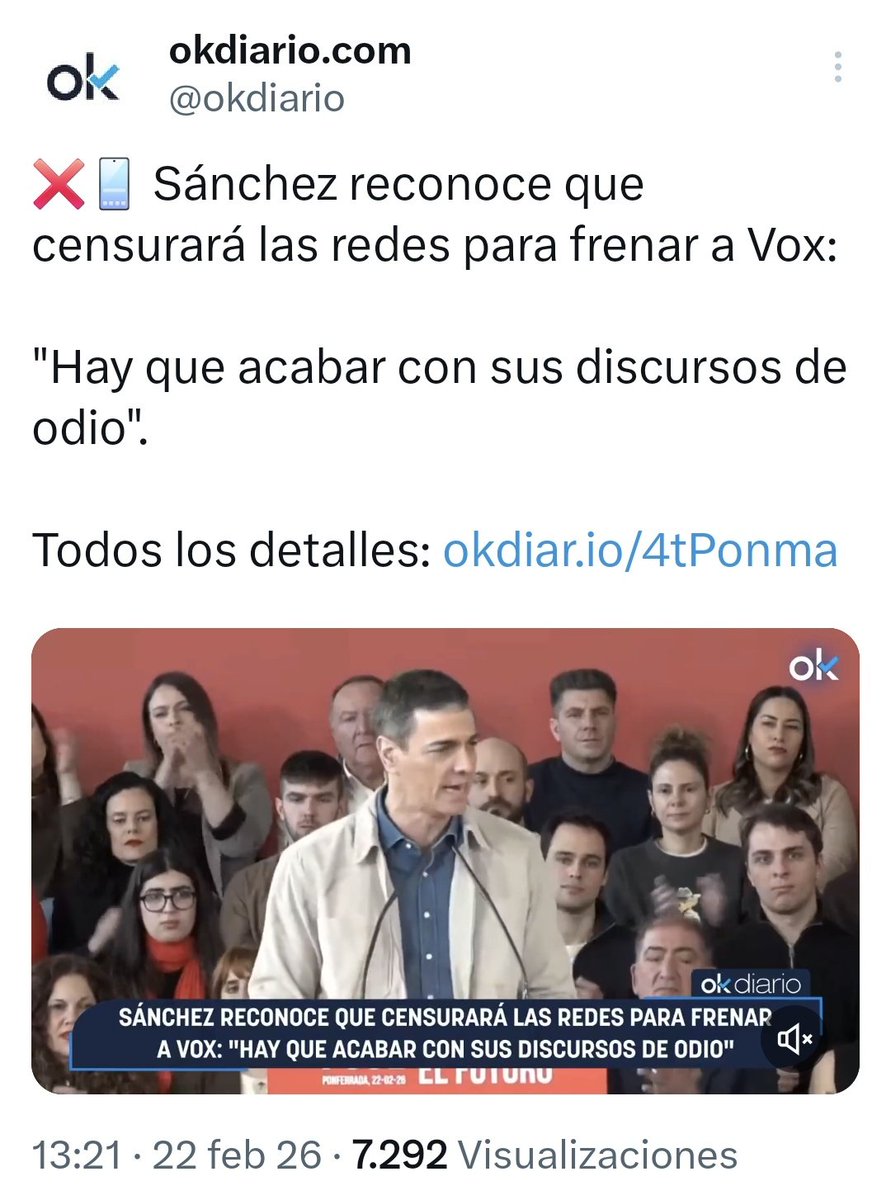 Cuando un presidente empieza a hablar de censurar a sus rivales, en realidad está reconociendo algo mucho más grave: que ha perdido la autoridad moral, la credibilidad y el control del relato. Porque ningún líder fuerte necesita silenciar a nadie. Solo quien sabe que ya no