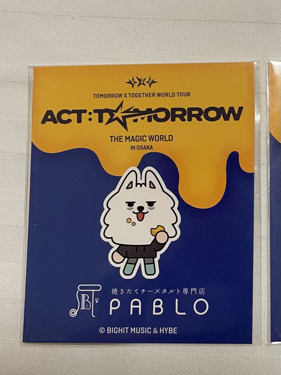 TXT ACT:TOMORROW  
PABLO パブロ ステッカー 

譲】ヨンモン　
求】バムグッ

同日発送の郵送希望です。
条件の合う方
お気軽にご連絡下さい🙇‍♀️
#TXT交換