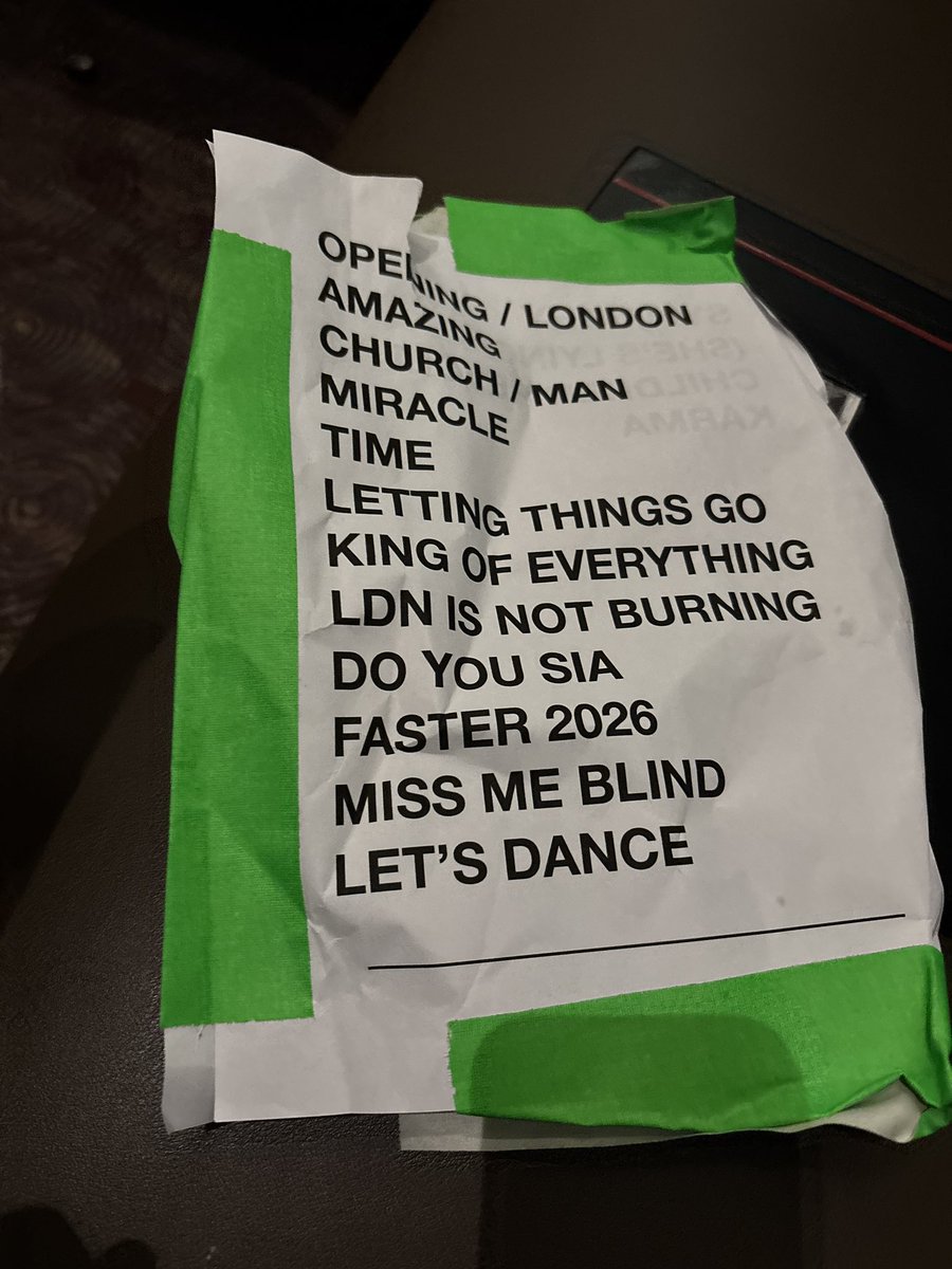 jamawaters's tweet photo. @BoyGeorge was amazing last night #cherokee #setlist https://t.co/e7RJJjyEqp