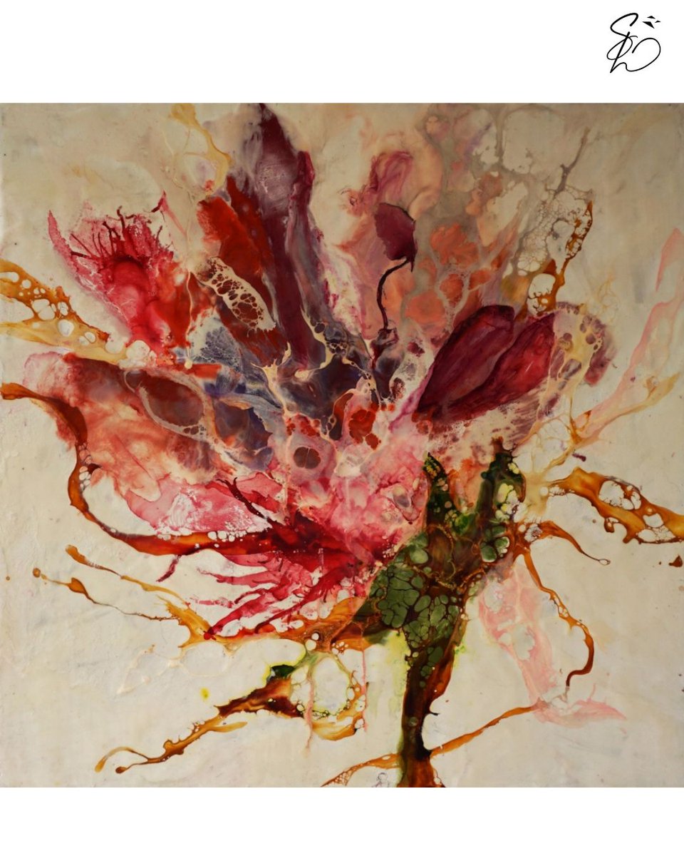 dorastorkart's tweet image. Two works from my Organic Radiance series are on view at ArtDeco III. ART SHOW, Golden Duck Gallery.
Photosynthetic Pulse &amp;amp; Thermal Bloom.
Encaustic. Energy in layers.
On view until March 21, 2026.
#ArtDecoIII #Encaustic #AbstractArt #GoldenDuckGallery #dorastorkart