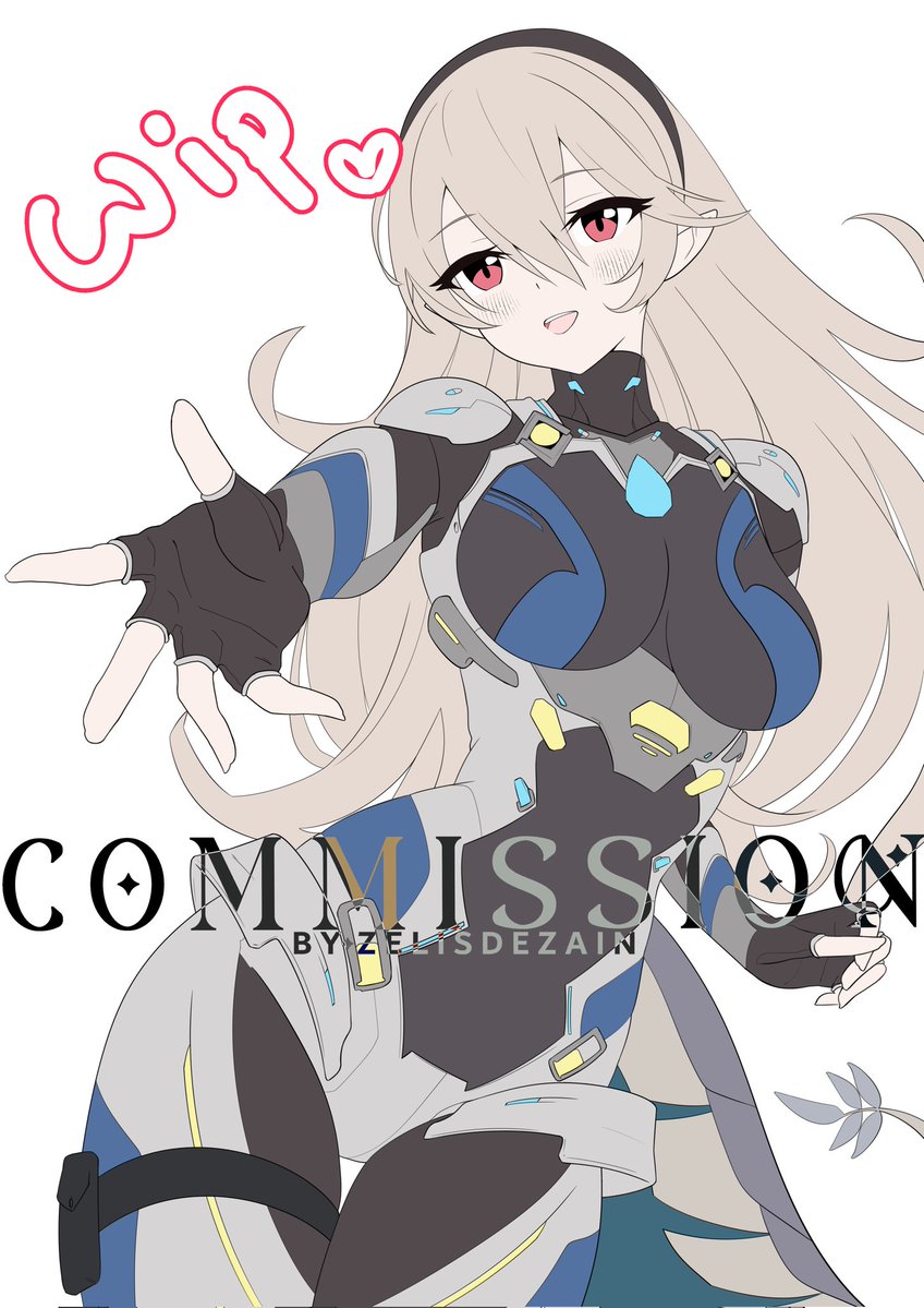 Corrin wip ✨ 
futuristic suit 🩵
#wip #corrin #FireEmblem