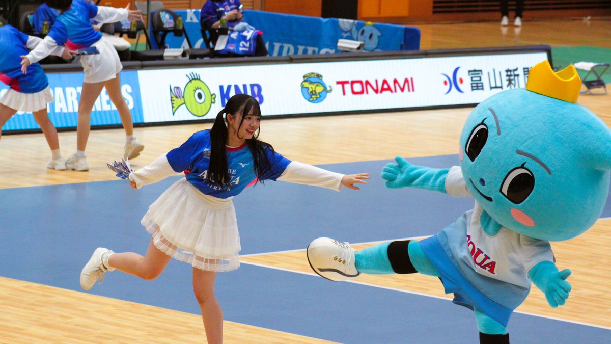 ほくりくアイドル部の西村萌花さん。 （2026.2.21 富山県西部体育