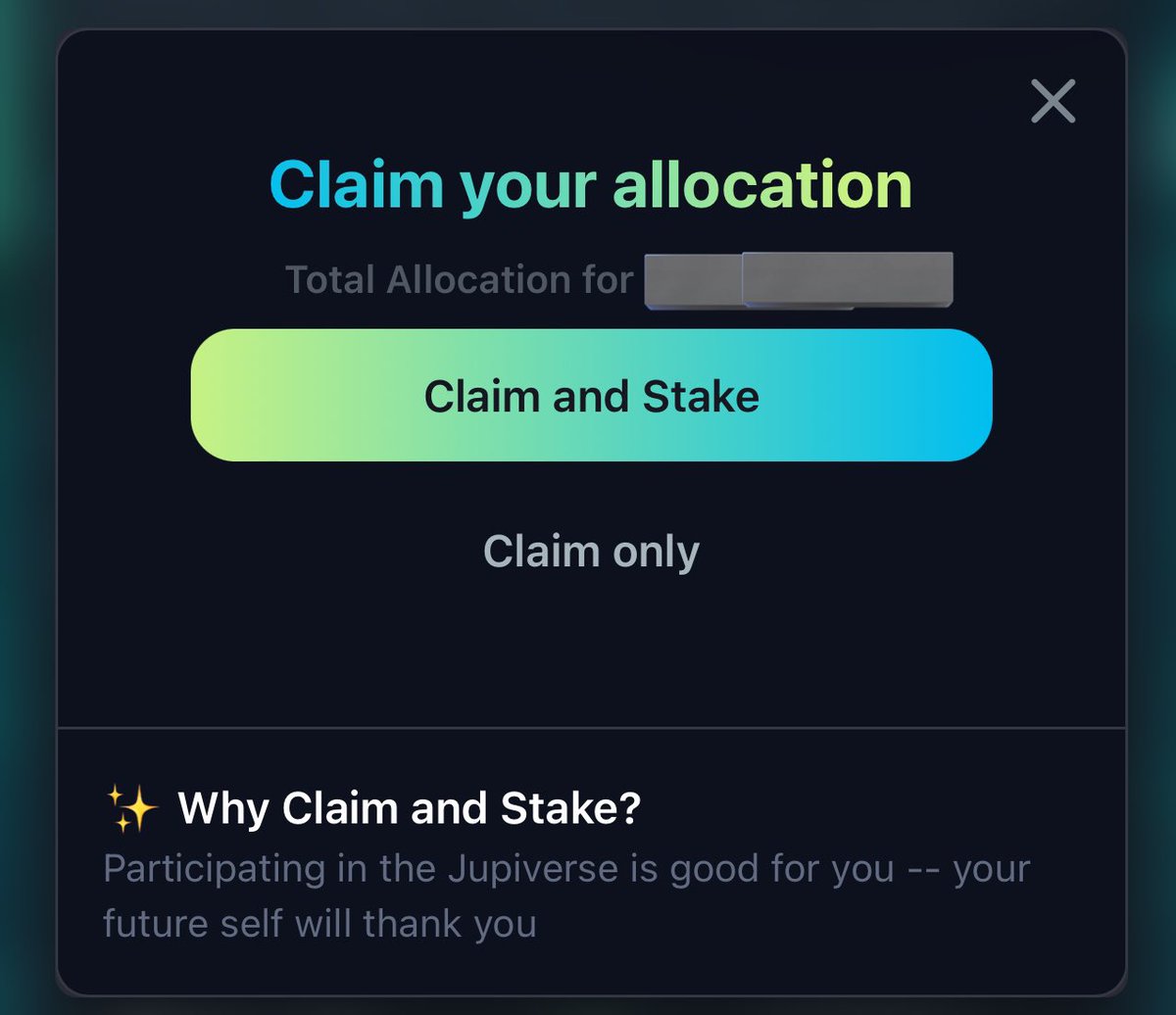 $JUP holders, listen up

portal-jupuary.com/airdrop-checker

JUPUARY 2026 is the last one. Jupiter made that pretty clear.

200M JUP airdrop. 200M for stakers. 300M locked.

The numbers? Sellers get rekt. Stakers get 3x.  $MET $VET

Snapshot: Jan 30th, 2026

Are you farming or just