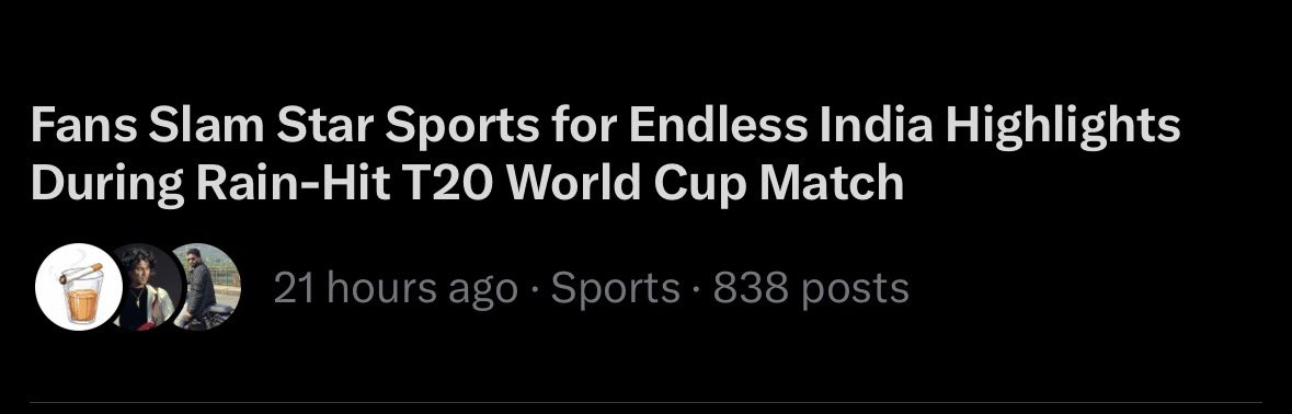 Hahahahhaa love this. As it should be. Even the commentators were only talking about India all the time