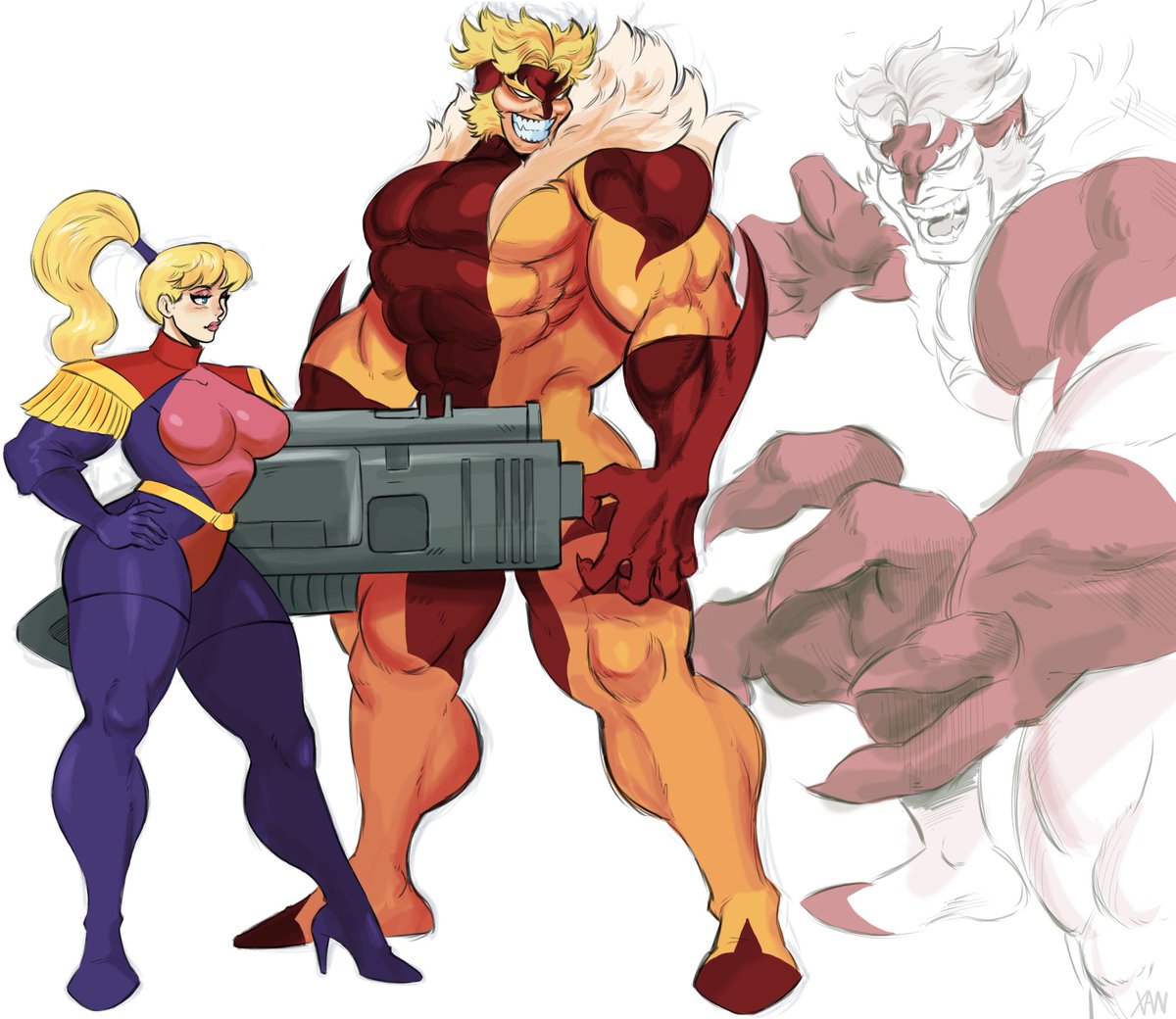 xanman_art's tweet photo. Been a little busy this week so here's a quick sabertooth thing https://t.co/1Cyxhhhk2X