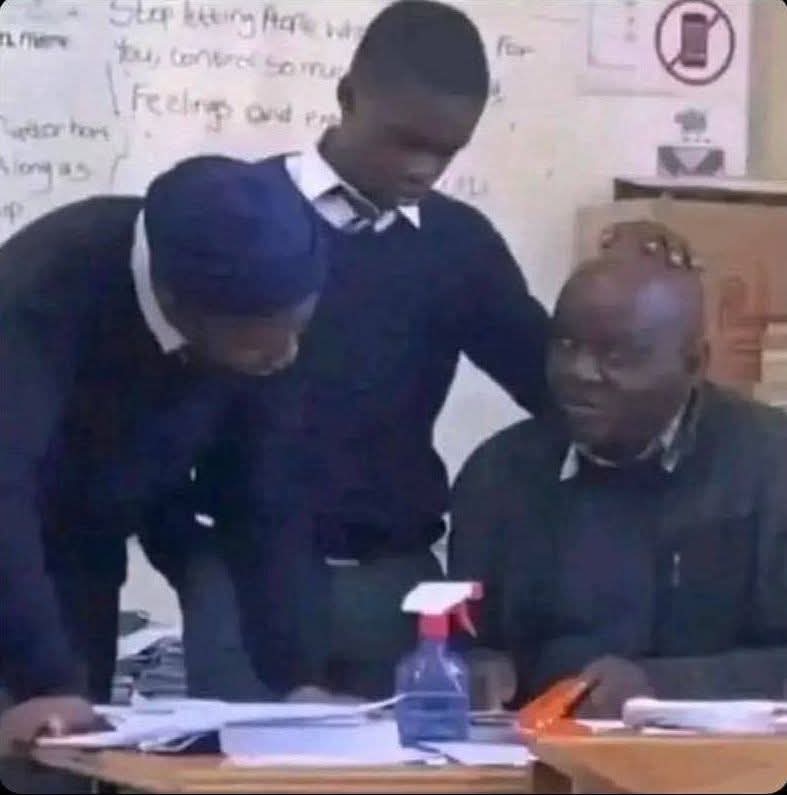 When the teacher is dating your senior sister 😂